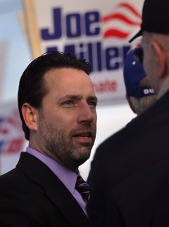 Miller, seen here speaking to supporters during the 2010 general election, initially had high hopes for Boehner and Ryan. (John Moore/Getty Images)