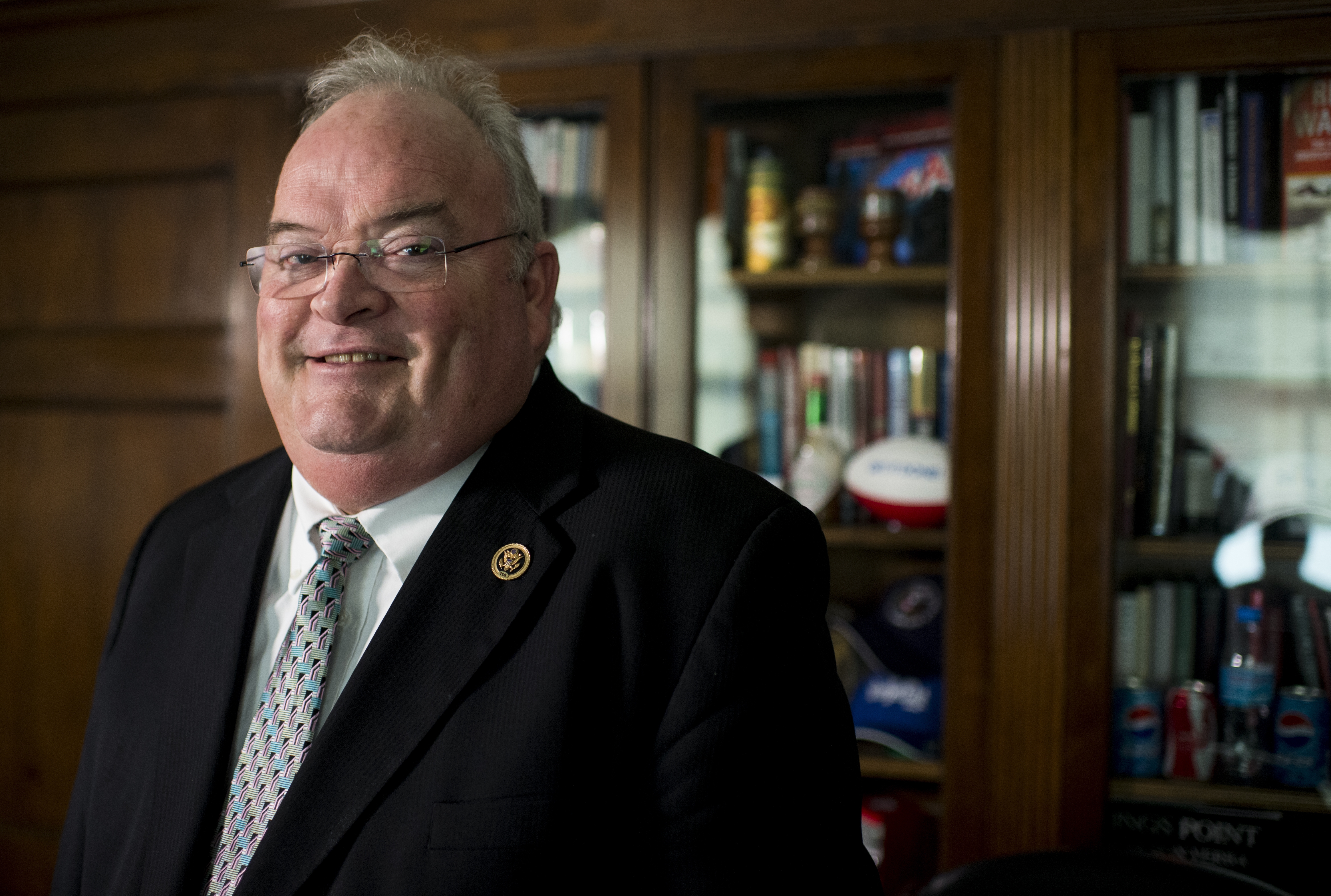 UNITED STATES - FEBRUARY 12: Rep. Billy Long, R-Mo., poses in his office on Feb. 12, 2016. (Photo By Bill Clark/CQ Roll Call)