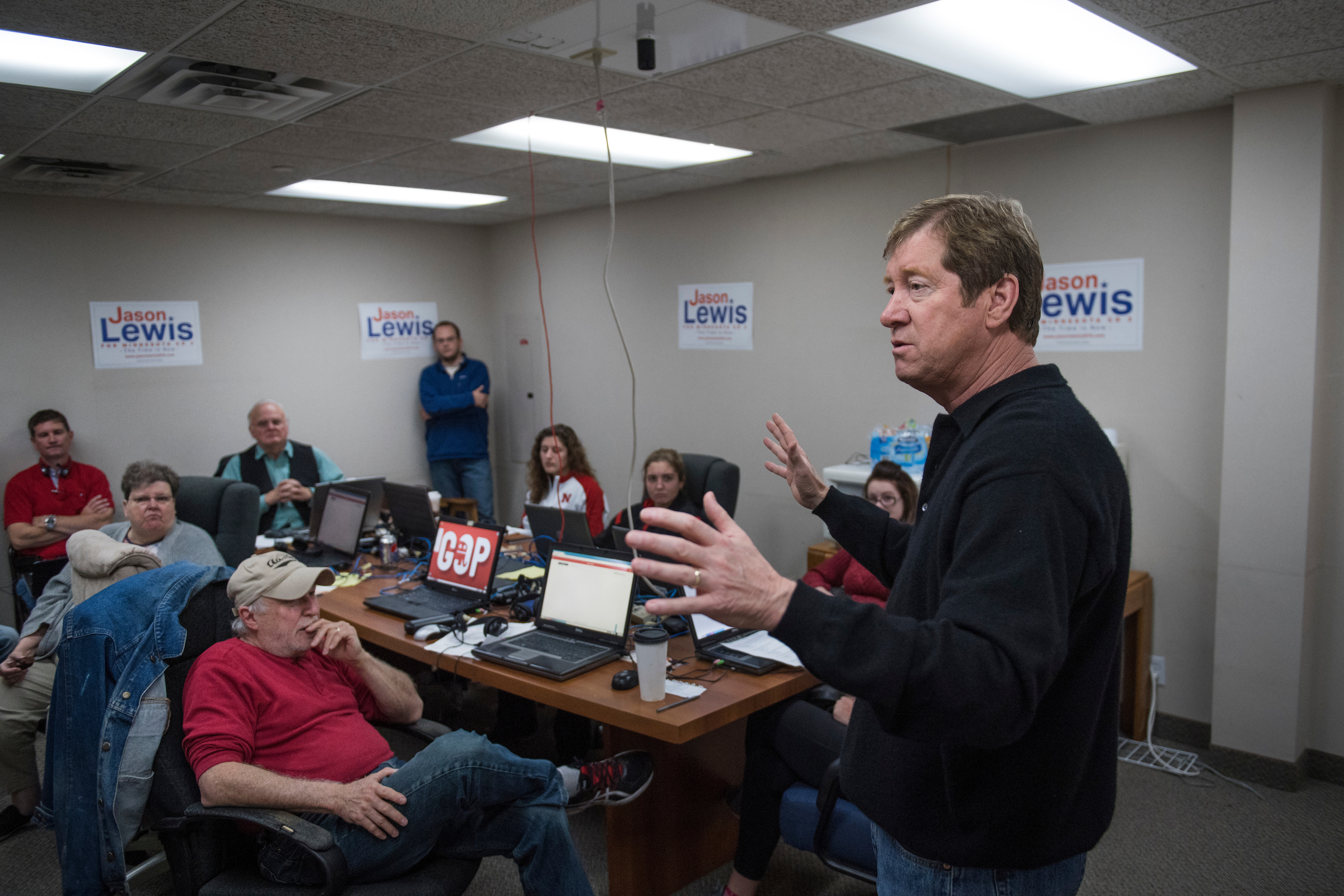 Some of Lewis’ supporters say they make a distinction between Lewis the radio host and Lewis the candidate. (Tom Williams/CQ Roll Call)