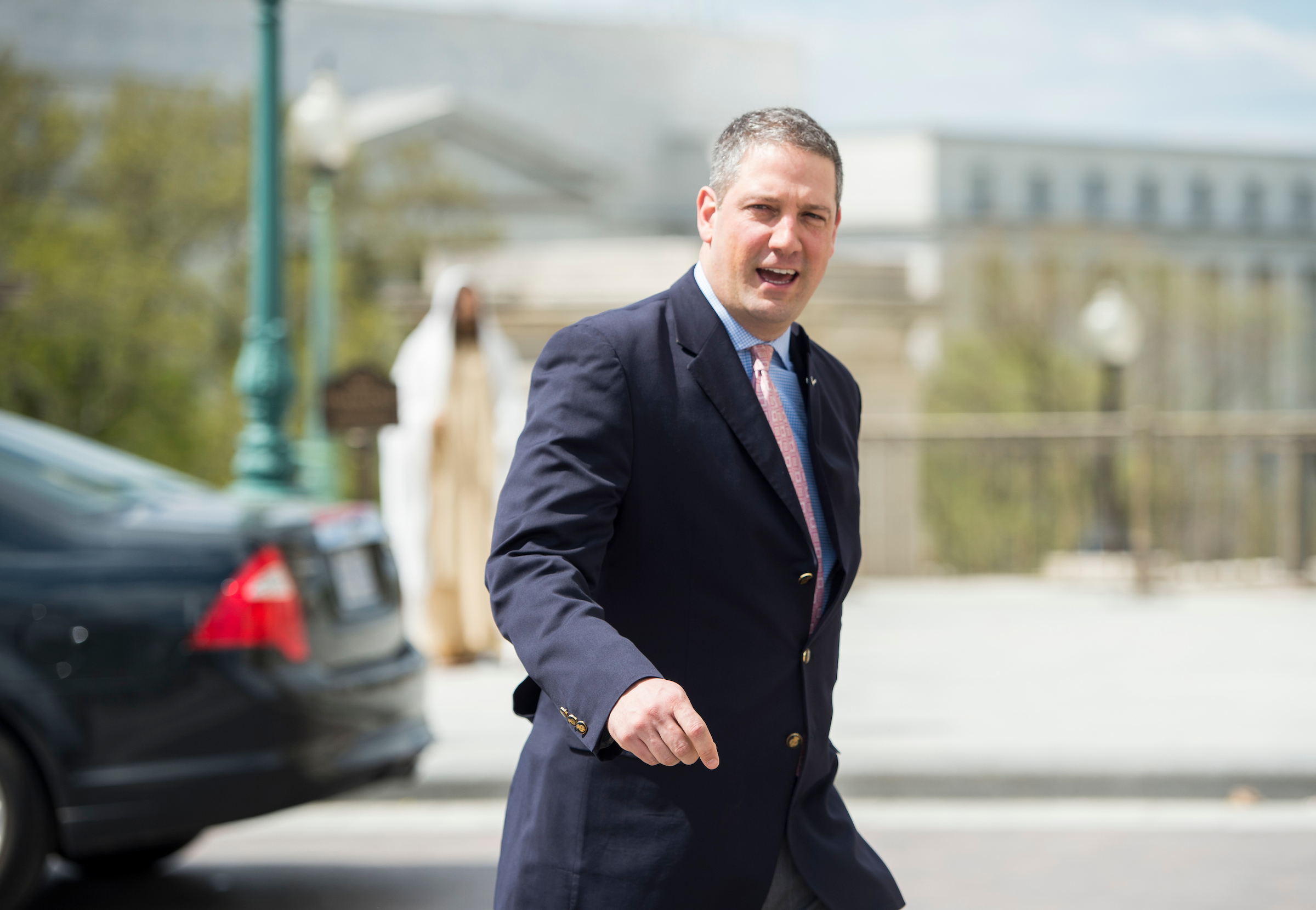 Ohio Rep. Tim Ryan, center, might challenge Nancy Pelosi for the position of House Democratic leader. (Bill Clark/CQ Roll Call file photo)