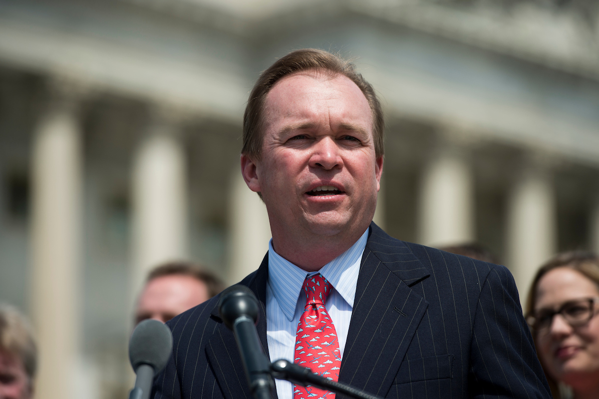 South Carolina Rep. <a class="memberLink" title="Click to view member info in a new window" href="http://data.rollcall.com/members/31499?rel=memberLink" target="_blank">Mick Mulvaney</a> has been a beneficiary of President-elect Donald Trump’s campaign donations. (Bill Clark/CQ Roll Call file photo)