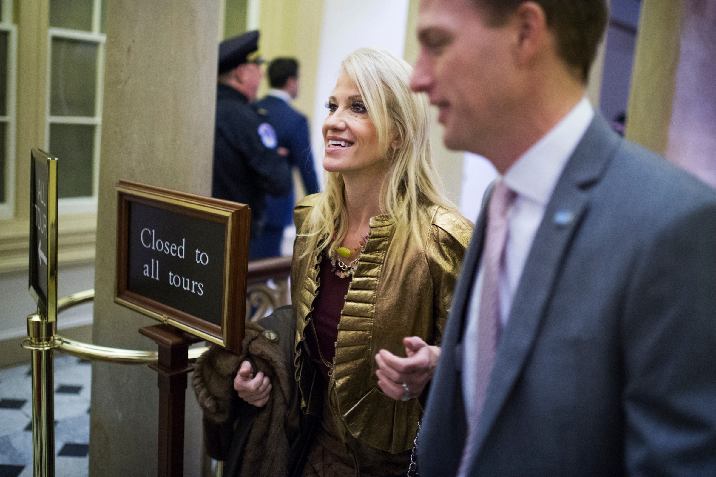 During last year’s presidential election, Kellyanne Conway, Donald Trump’s campaign manager, spoke of stories she'd heard of members of Congress sexually harassing women. (Tom Williams/CQ Roll Call file photo)