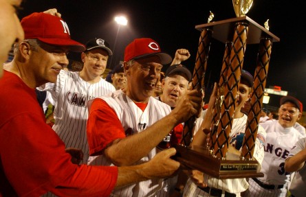 Oxley was the manager of the Republican Congressional Baseball team for several years. (CQ Roll Call File Photo)