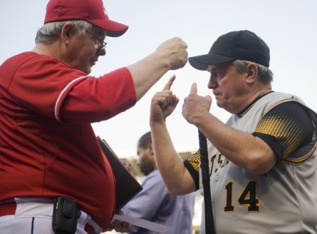 GOP manager Joe Barton and Democratic manager Mike Doyle are intense competitors. (Tom Williams/CQ Roll Call File Photo.)