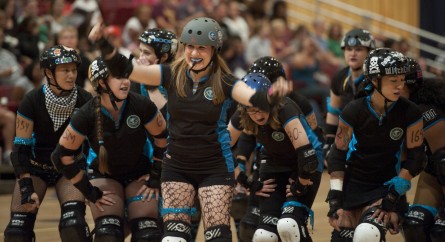 The DC Rollergirls are lending a helping hand with The Fridge DC for the benefit of Frager's Hardware. (Bill Clark/CQ Roll Call File Photo.)