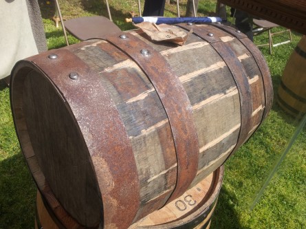 Cask of single malt whisky at Mount Vernon Distillery