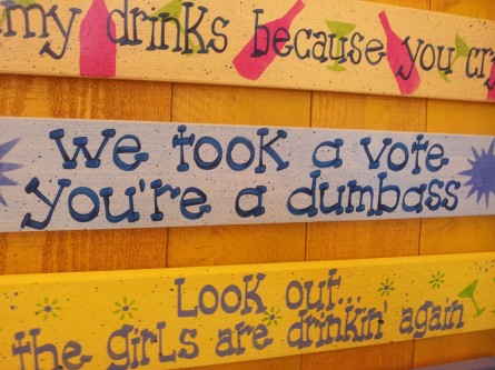 Beach sign