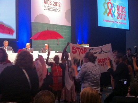 PEPFAR protestors at International AIDS Conference