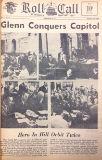 The front page from Col. John Glenn's visit to the Capitol.