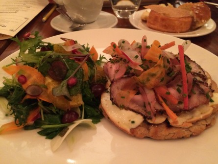 Porchetta on Rye, one of Casa Luca's signature brunch items.