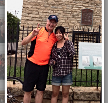 like "PLUM." Not orange, like his shirt. (Screenshot from Rod Blum for Congress website)