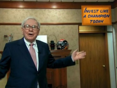 Warren Buffett inspirational signage