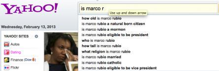 Yahoo! Rubio search