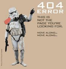 Stormtrooper "404" alert