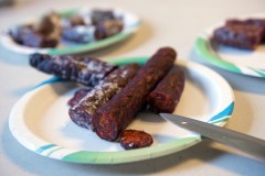 Salamis at MeatCrafters (Tom Williams/CQ Roll Call).