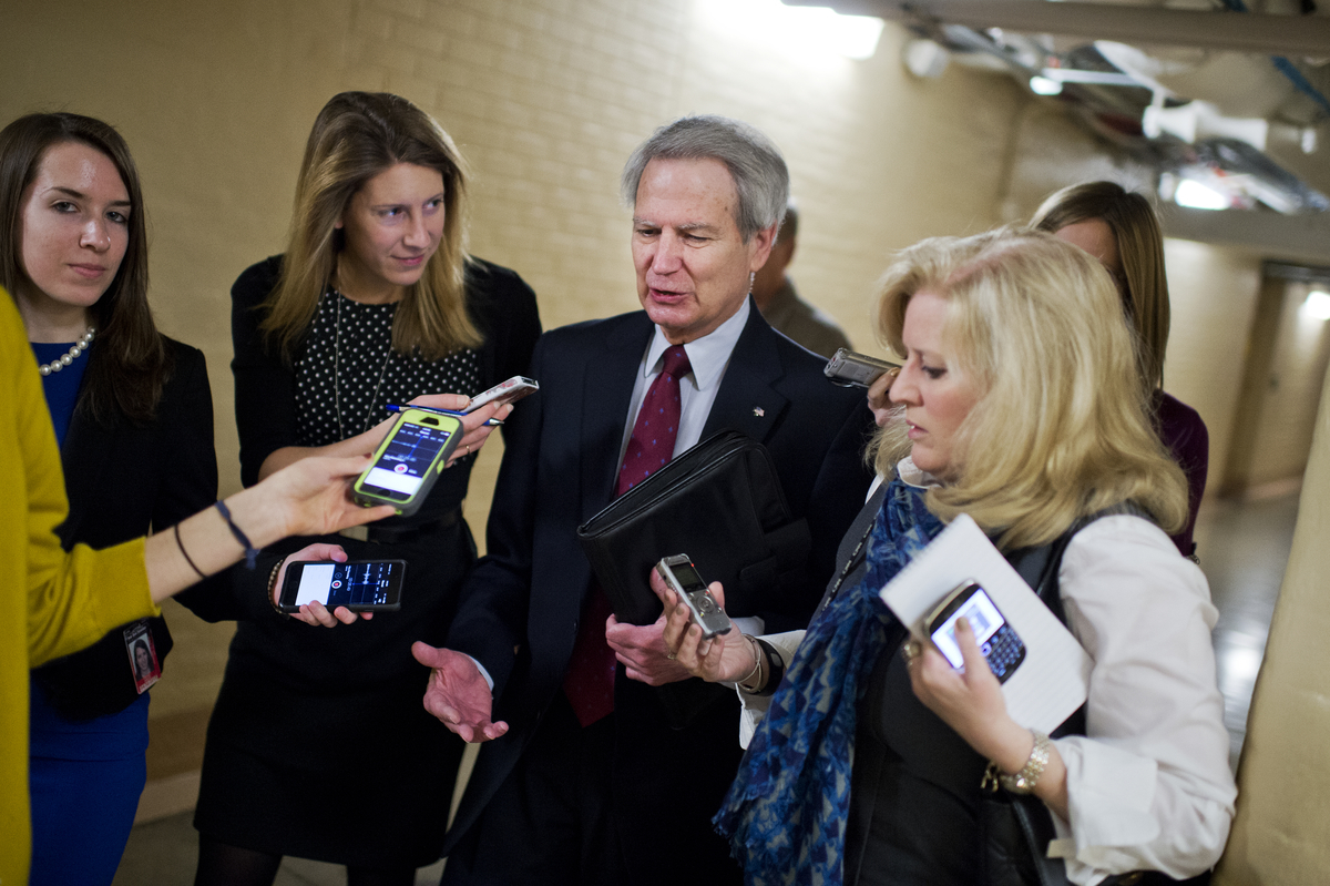 Jones, seen here after a House Republican Conference meeting earlier this year, injected himself into last week's leadership shakeup. (Tom Williams/CQ Roll Call File Photo)