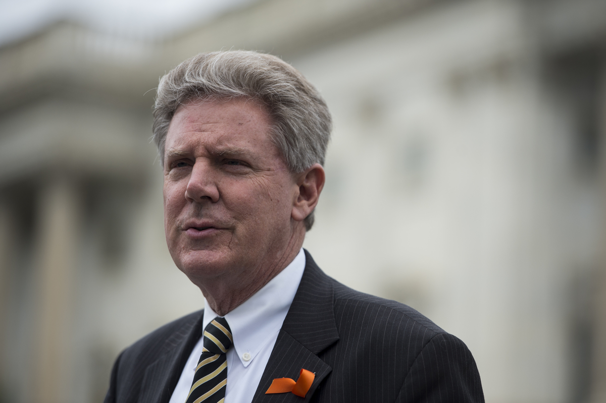 Pallone, Jr., D-N.J., speaks during the news conference on the Takata airbag recall outside the Capitol on Tuesday, June 2, 2015. (Photo By Bill Clark/CQ Roll Call)