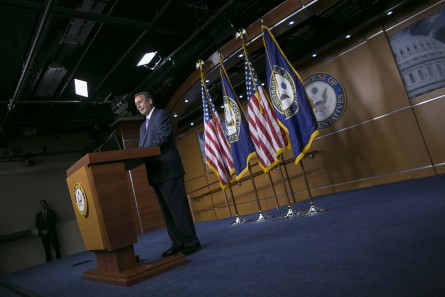 UNITED STATES - JULY 29: House Speaker John Boehner, R-Ohio, participates in a news conference on Capitol Hill in Washington, July 29, 2015. (Photo By Al Drago/CQ Roll Call)