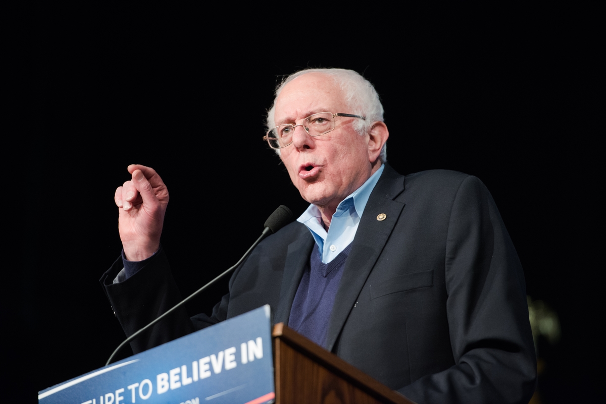 Presidential candidate Bernie Sanders in N.H. last month. (Meredith Dake-O'Connor/CQ Roll Call)