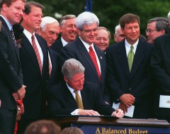 Clinton worked with Republicans to pass a budget via reconciliation. (CQ Roll Call File Photo)