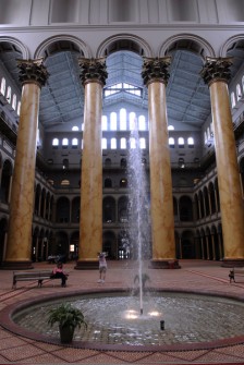 Beware the National Building Museum's fountain, merry revelers! (CQ Roll Call file photo.)