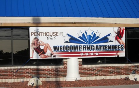 Penthouse Club ad for GOP conventioneers