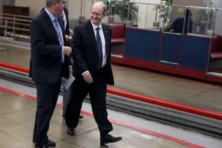 Coons, right, has his Ford back. (Al Drago/CQ Roll Call File Photo)